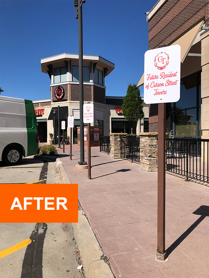 outdoor after sign repair