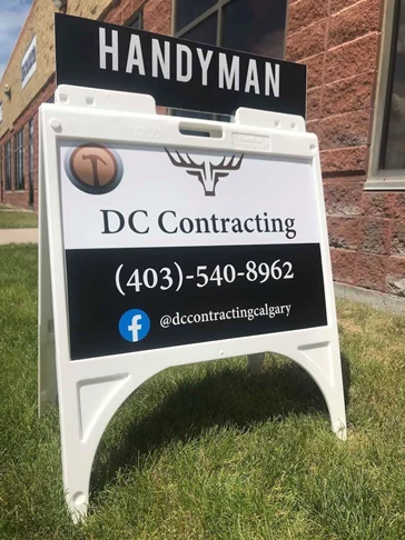 A-Frames & Sidewalk Signs help build your contractor or trade business 