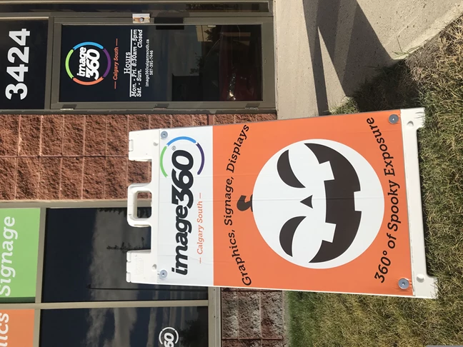 A-Frames & Sidewalk Signs -- refresh your a-frame signage every season to keep your clients interested