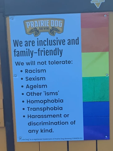 Welcome everyone with clear, positive inclusive signage